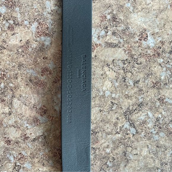 BALENCIAGA Designer Authentic Genuine Leather Olive Women’s Belt Size 100 - Picture 10 of 15